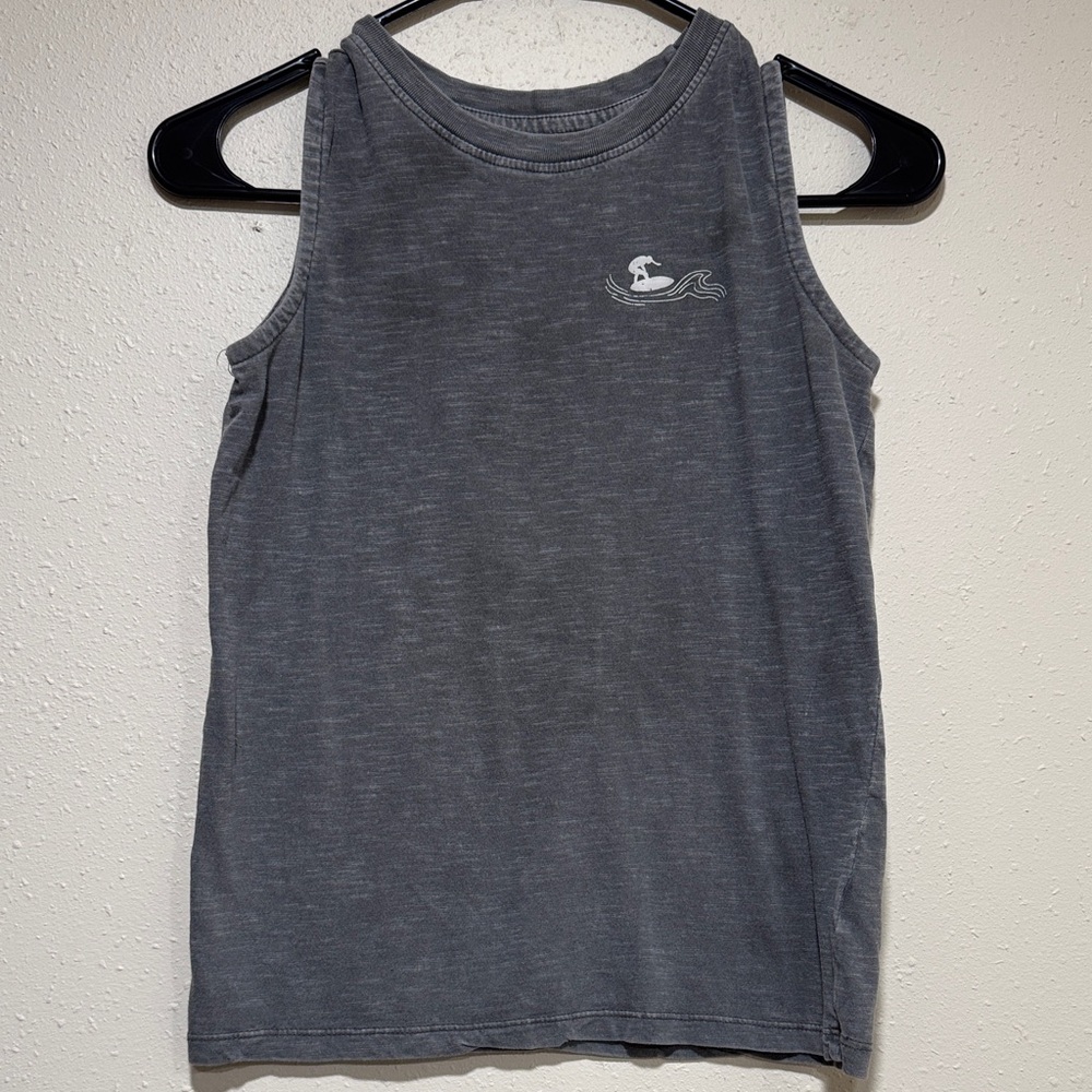 5/20$ Cat & Jack Make Waves Charcoal Gray Cotton Top